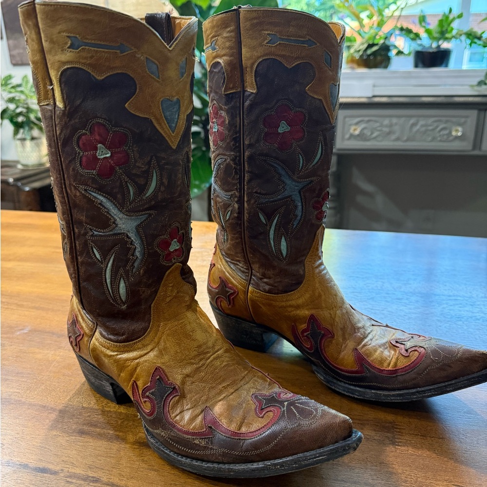Old Gringo Golondrina Rare Cowboy Western Boots, Size 9